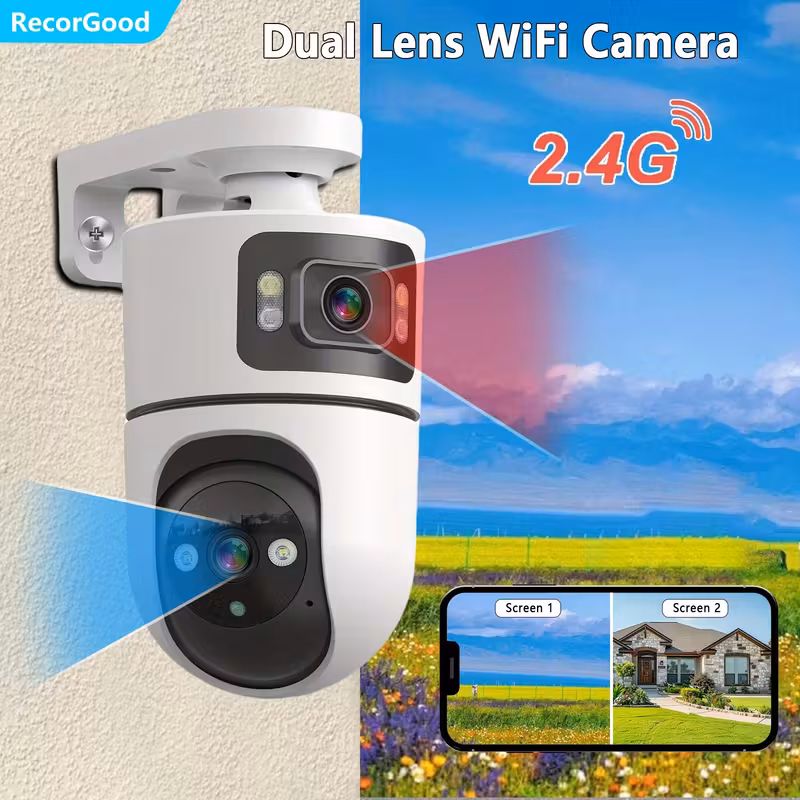 Wireless Dual-Lens Security Camera
