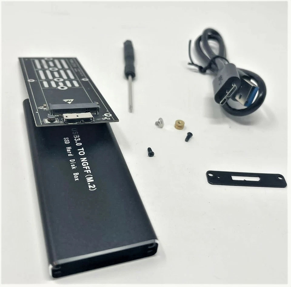 M.2 NGFF/NVME to USB3.0 Mobile Hard Disk Case